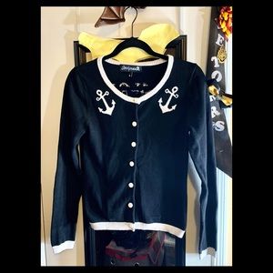 Pinup/Rockabilly SourPuss Sailor’sDelight Cardigan